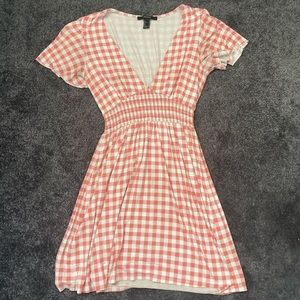 Size small Forever 21 picnic pattern low cut sundress